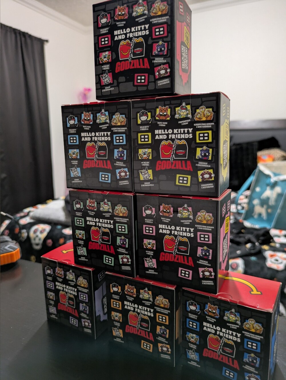 McDonald's Sanrio Hello Kitty Godzilla Happy Meal 2026 Limited Edition Set - Picture 3 of 3